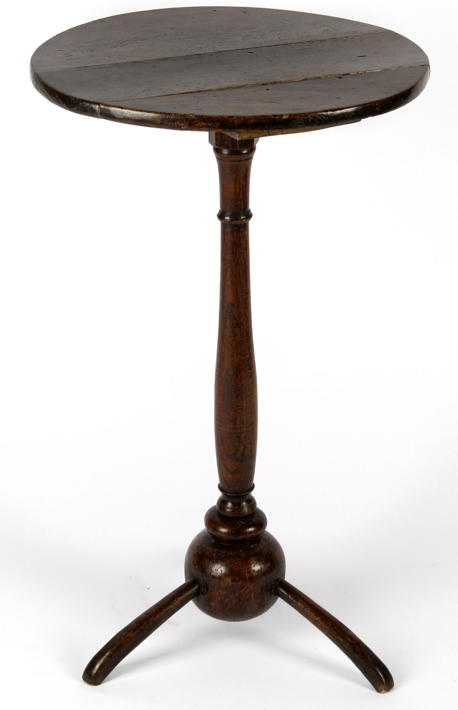 17th or 18th Century English Oak Candlestand (1 of 3)