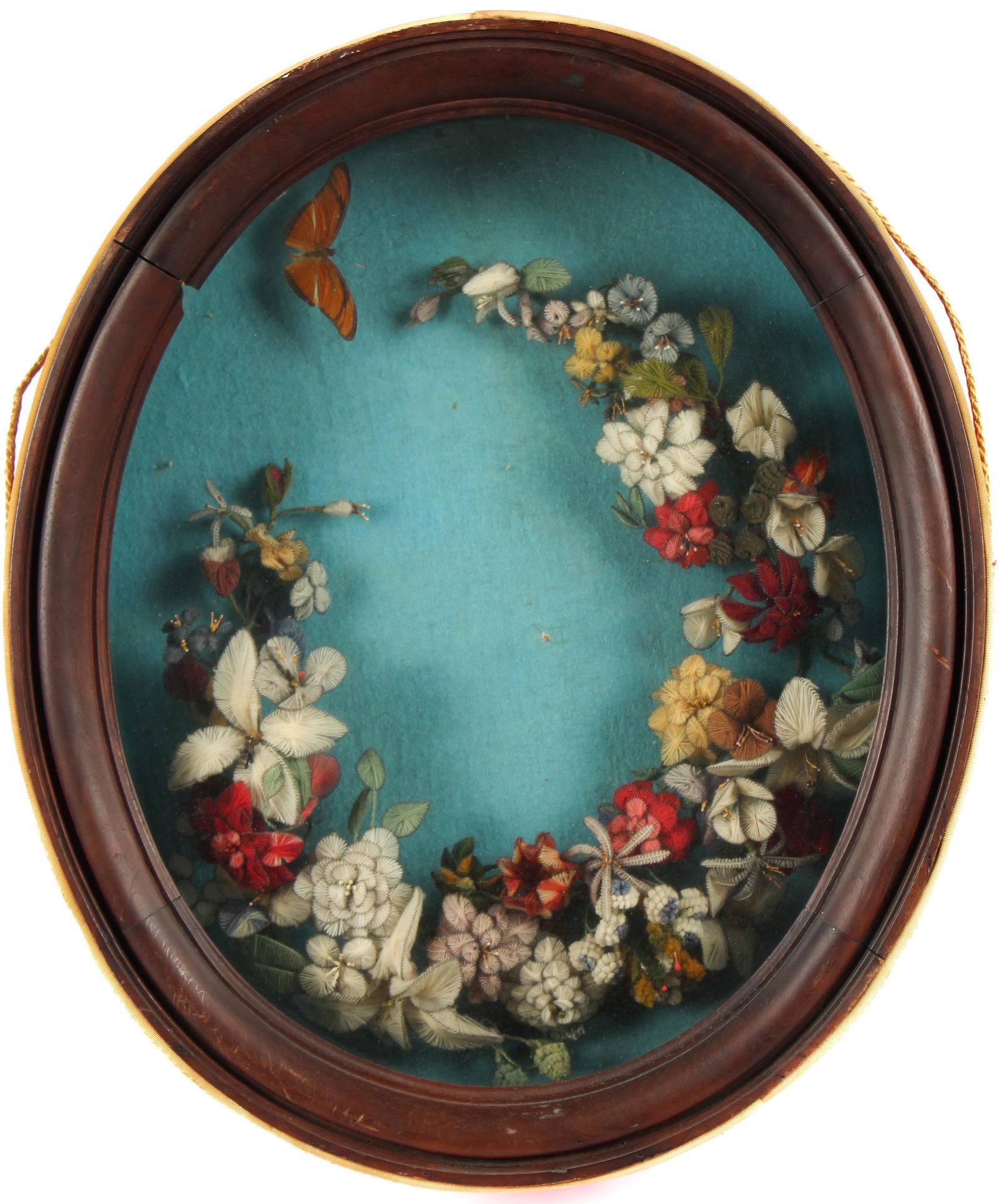 Victorian Floral Mourning Wreath (1 of 2)