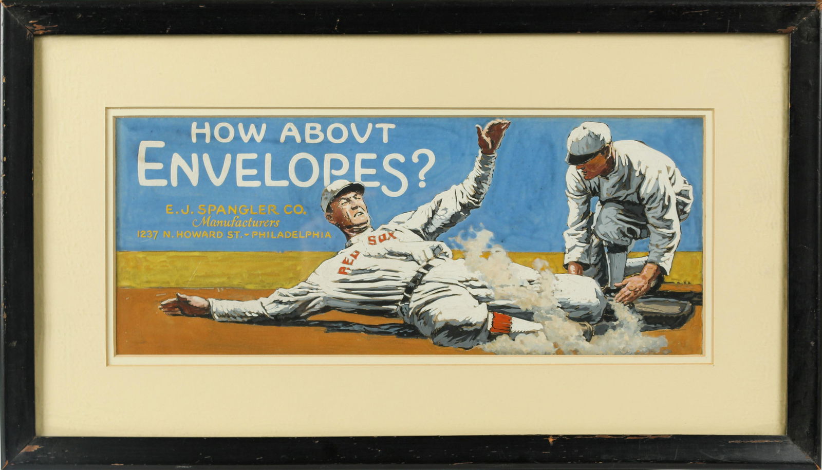 Baseball Advertising Illustration Ca. 1930, Boston Red Sox Interest (1 of 3)