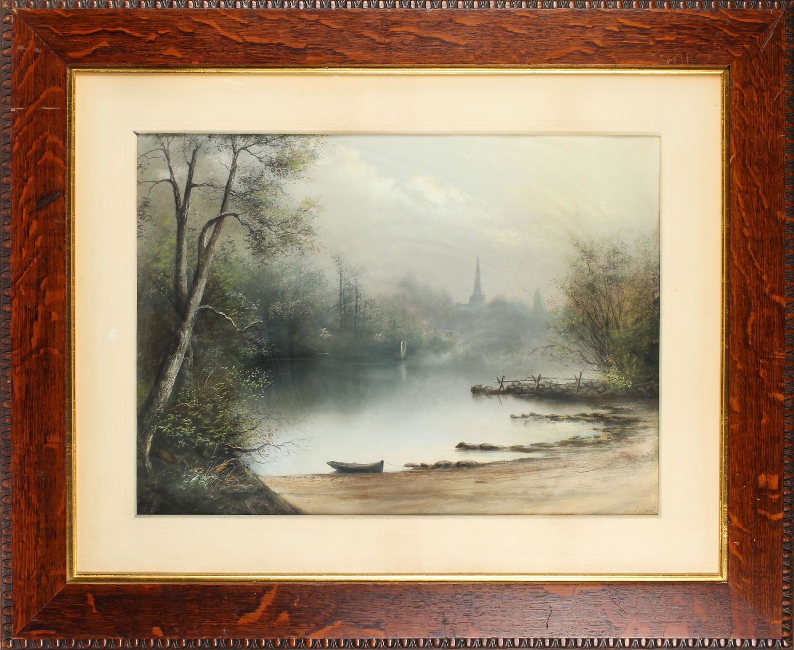 Walter Simmons Hunt (American, 1843-1901) Pastel (1 of 3)