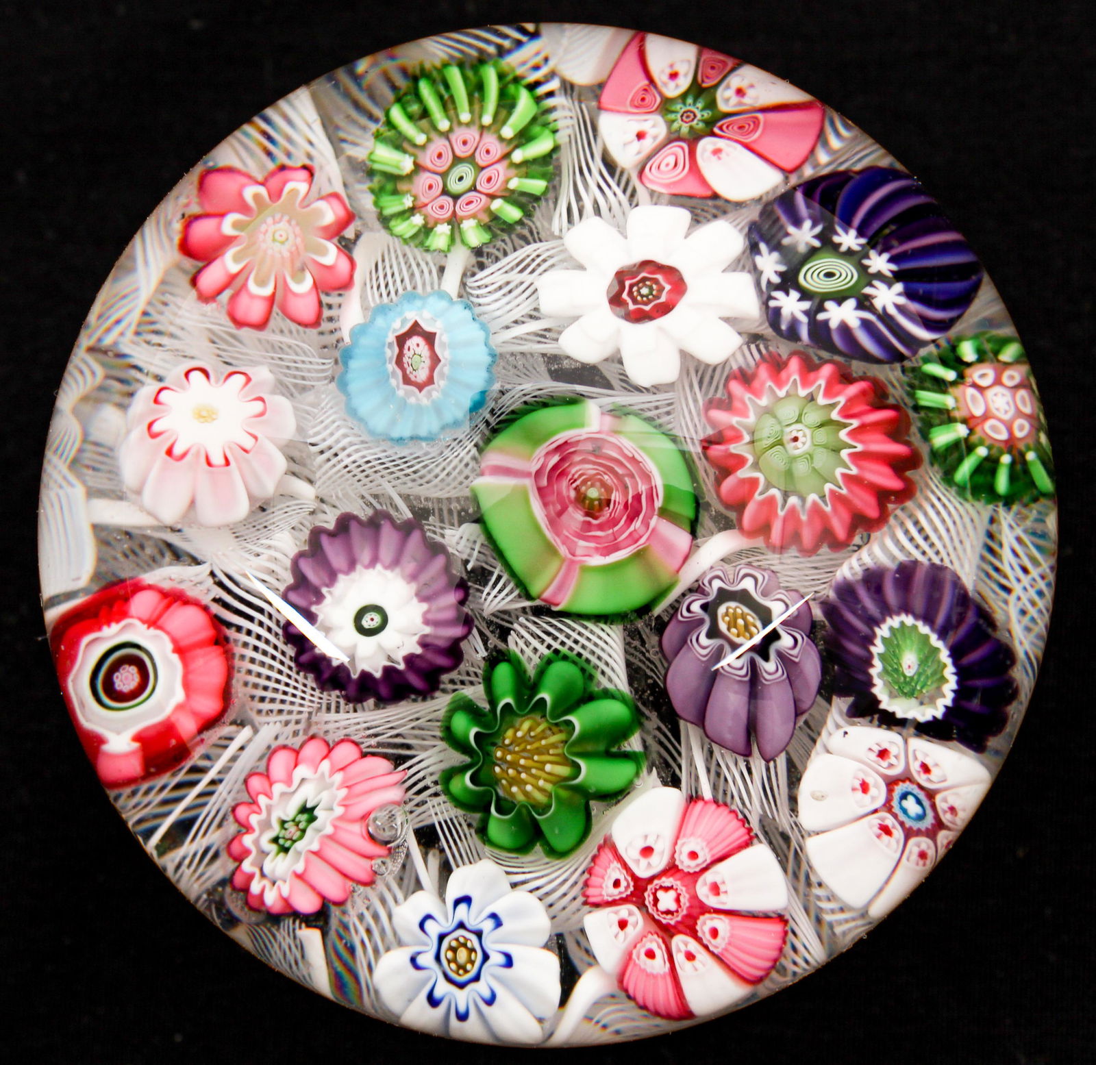 Antique French Clichy Spaced Millefiori Paperweight (1 of 4)