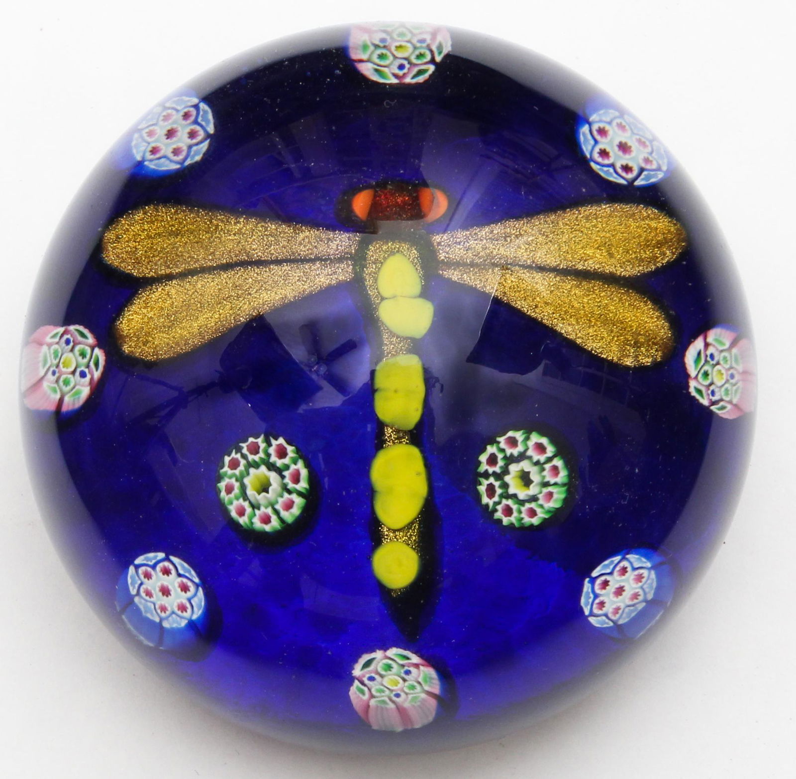 Paul Ysart (attr.) Lampwork Dragonfly Paperweight (1 of 2)