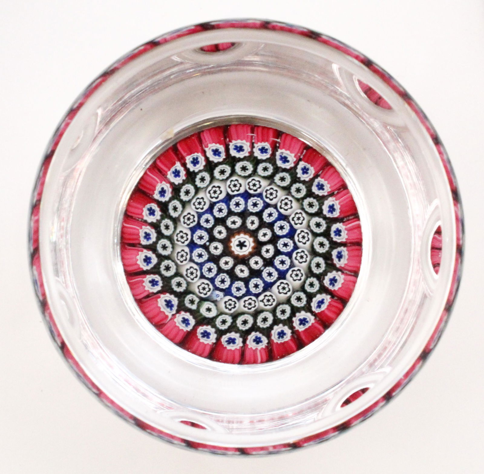 Whitefriars Close Concentric Millefiori Art Glass Paperweight (1 of 3)