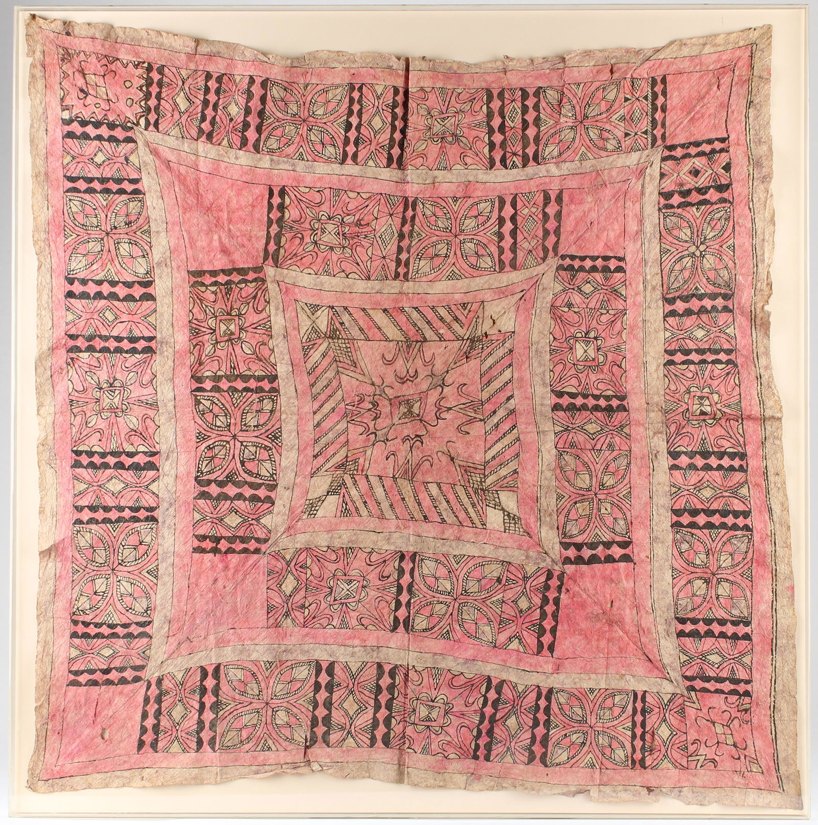 Large Tapa Bark Cloth, South Pacific (1 of 3)
