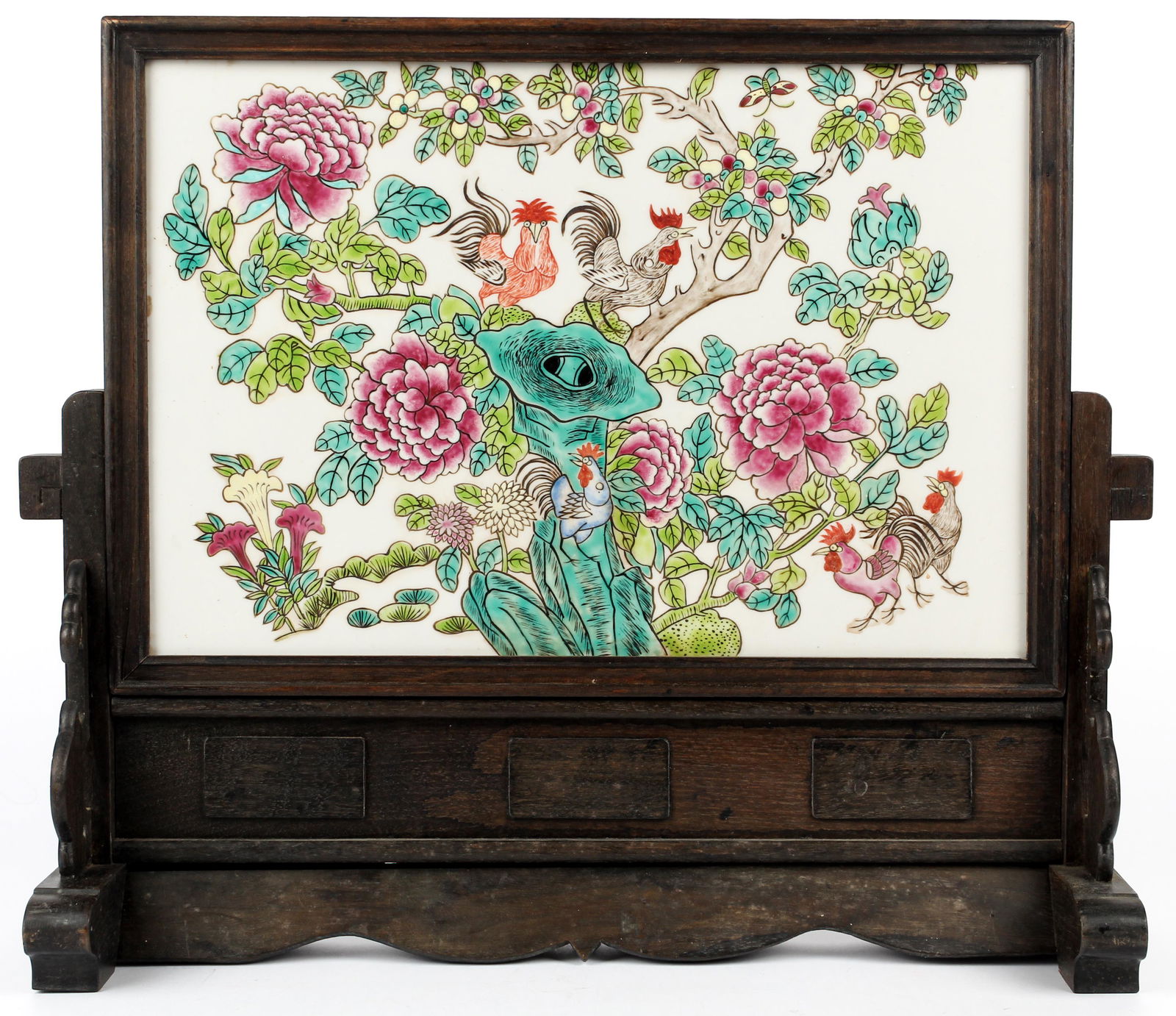 Chinese Porcelain Table Screen (1 of 4)