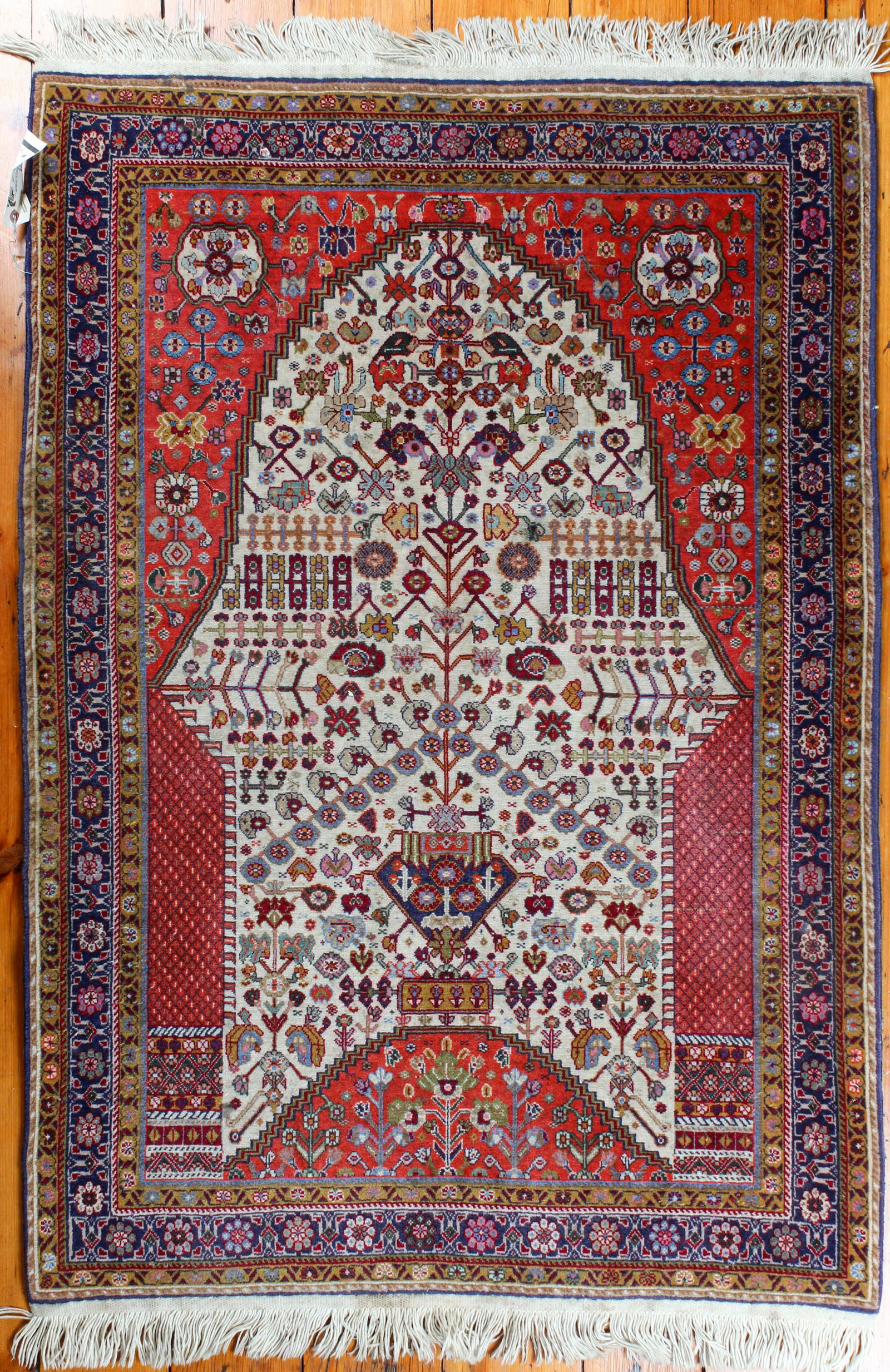 Persian Qashqai Wool Rug, 4' x 2.5' (1 of 3)