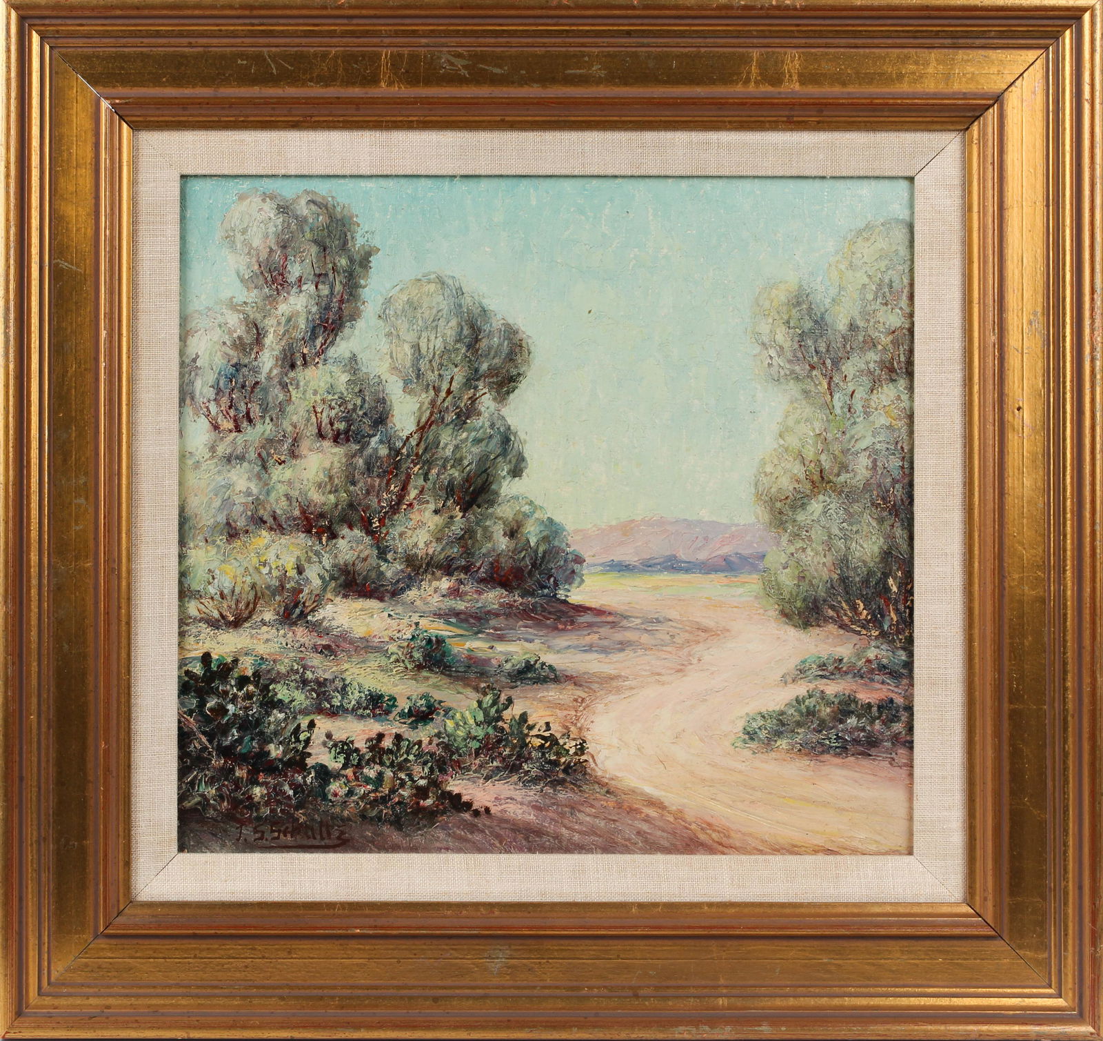 J. S. Schultz (American, 20th C.) Western Landscape (1 of 4)