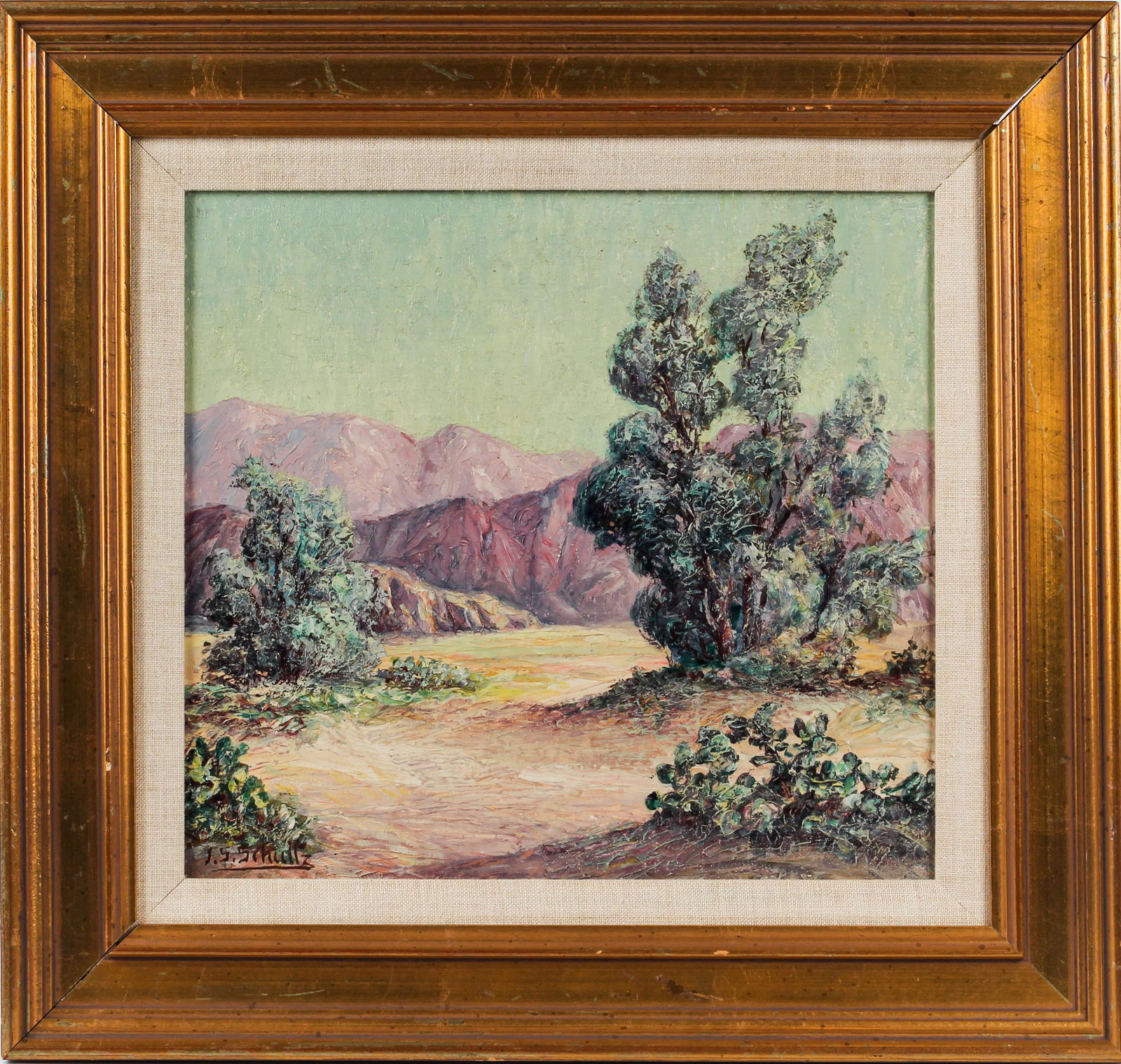 J. S. Schultz (American, 20th C.) Western Landscape (1 of 5)