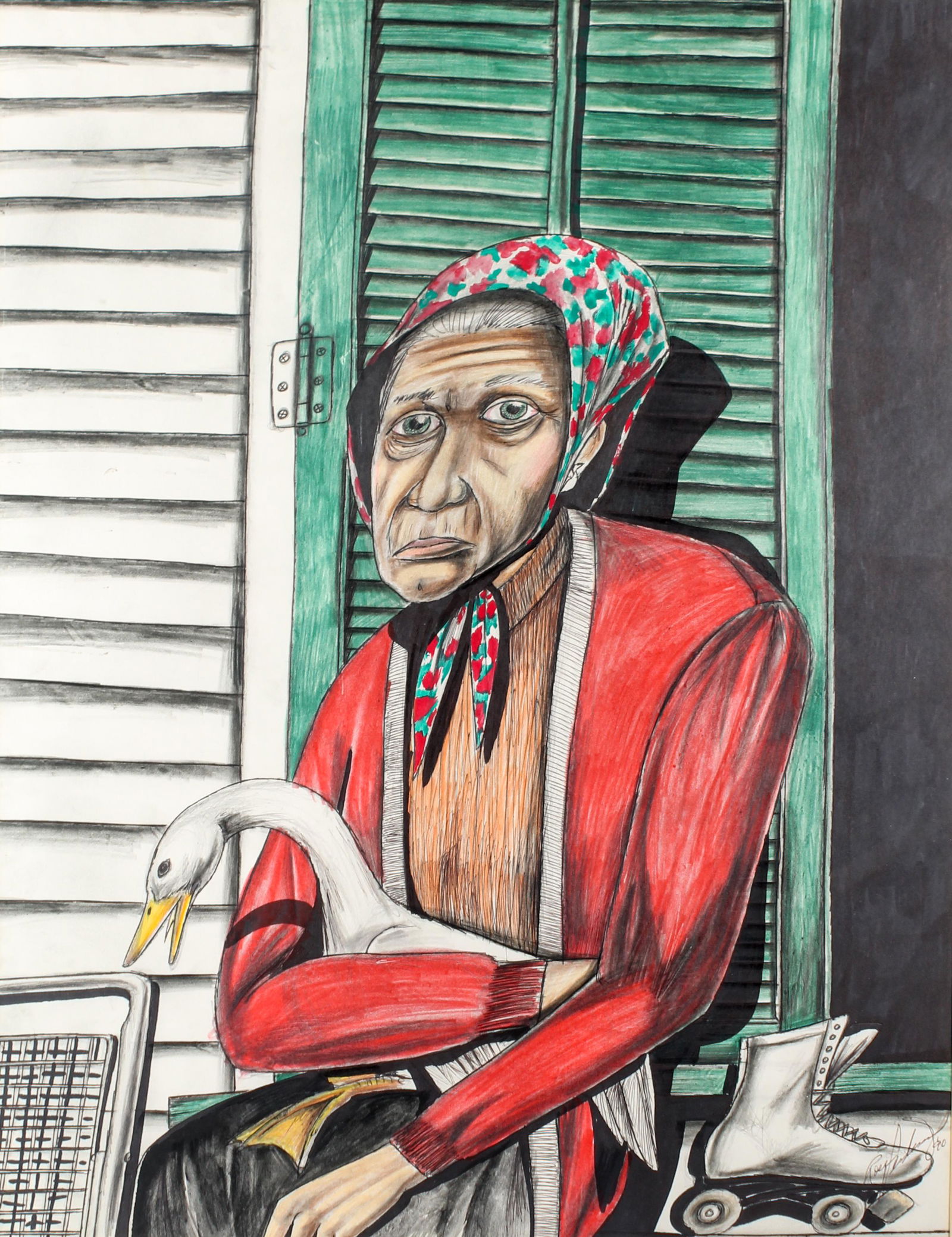 Roy Ferdinand (American, 1959-2004) Portrait (1 of 3)