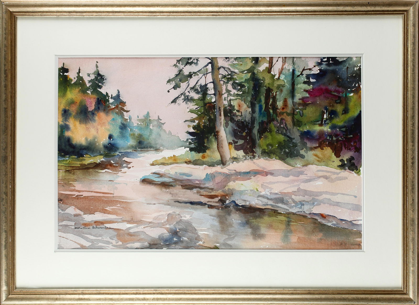 Dorothea M. Schierenbeck (American, 20th C.) Watercolor (1 of 4)