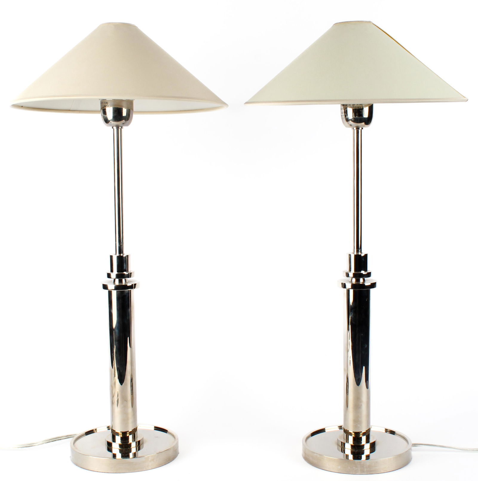 J. Randall Powers Hargett, Two Chrome Lamps (1 of 4)
