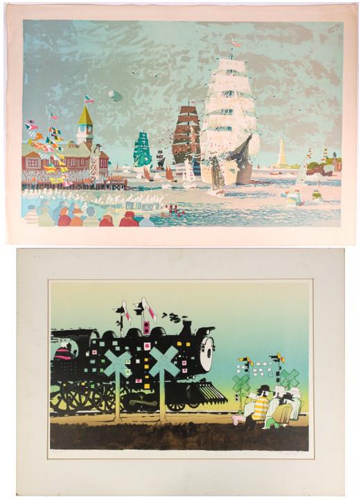 Dong Kingman (American, 1911-2000) Two Lithographs (1 of 10)