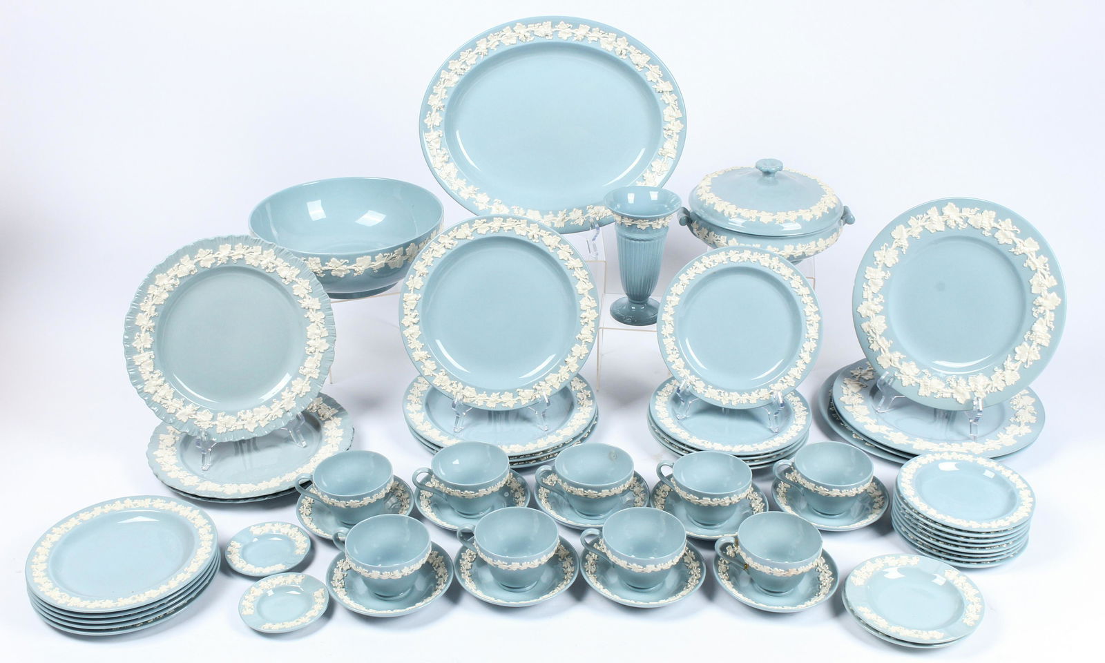 Wedgwood Blue Embossed Queensware (1 of 5)