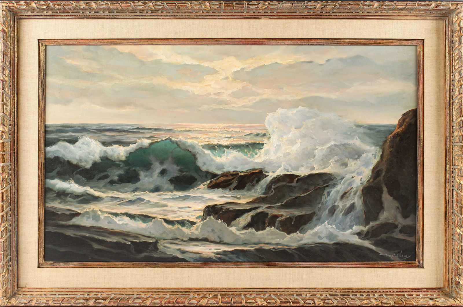 William Columbus Ehrig (American, 1892-1969) Seascape (1 of 5)