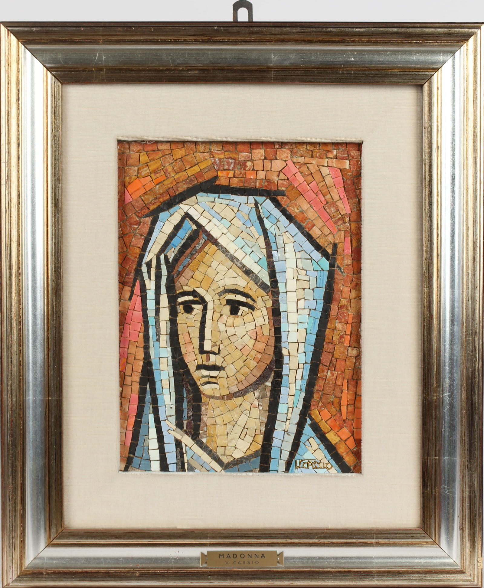 Virgilio Cassio, Vatican Mosaic Studio, Madonna Portrait Mosaic (1 of 6)