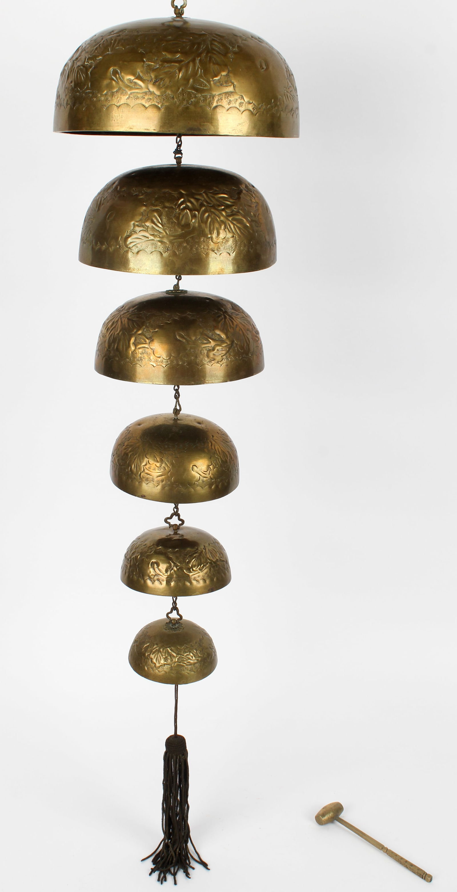 Chinese Bronze Graduated Temple Bells (1 of 6)