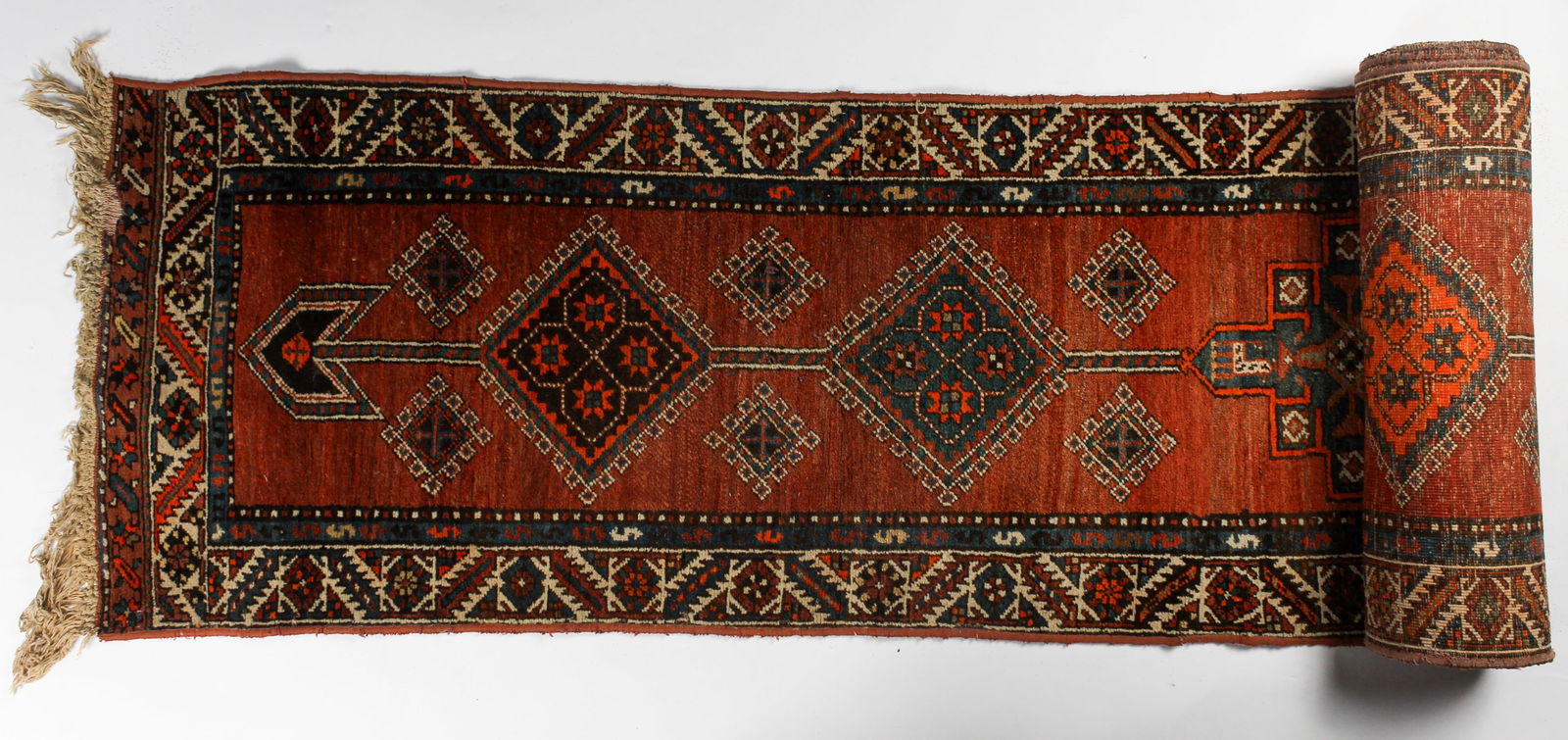 Early 20th Century Persian Kazak Runner, 16.7' x 2.2' (1 of 5)