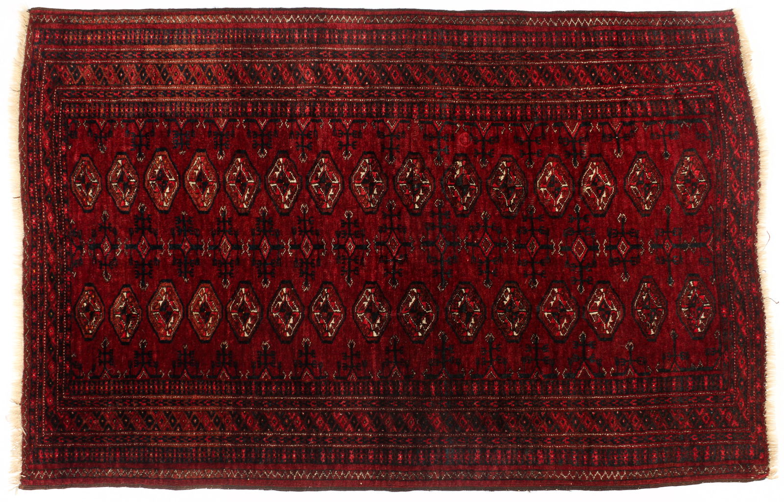 Hand Knotted Turkoman Rug, 6.1' x 3.3' (1 of 3)