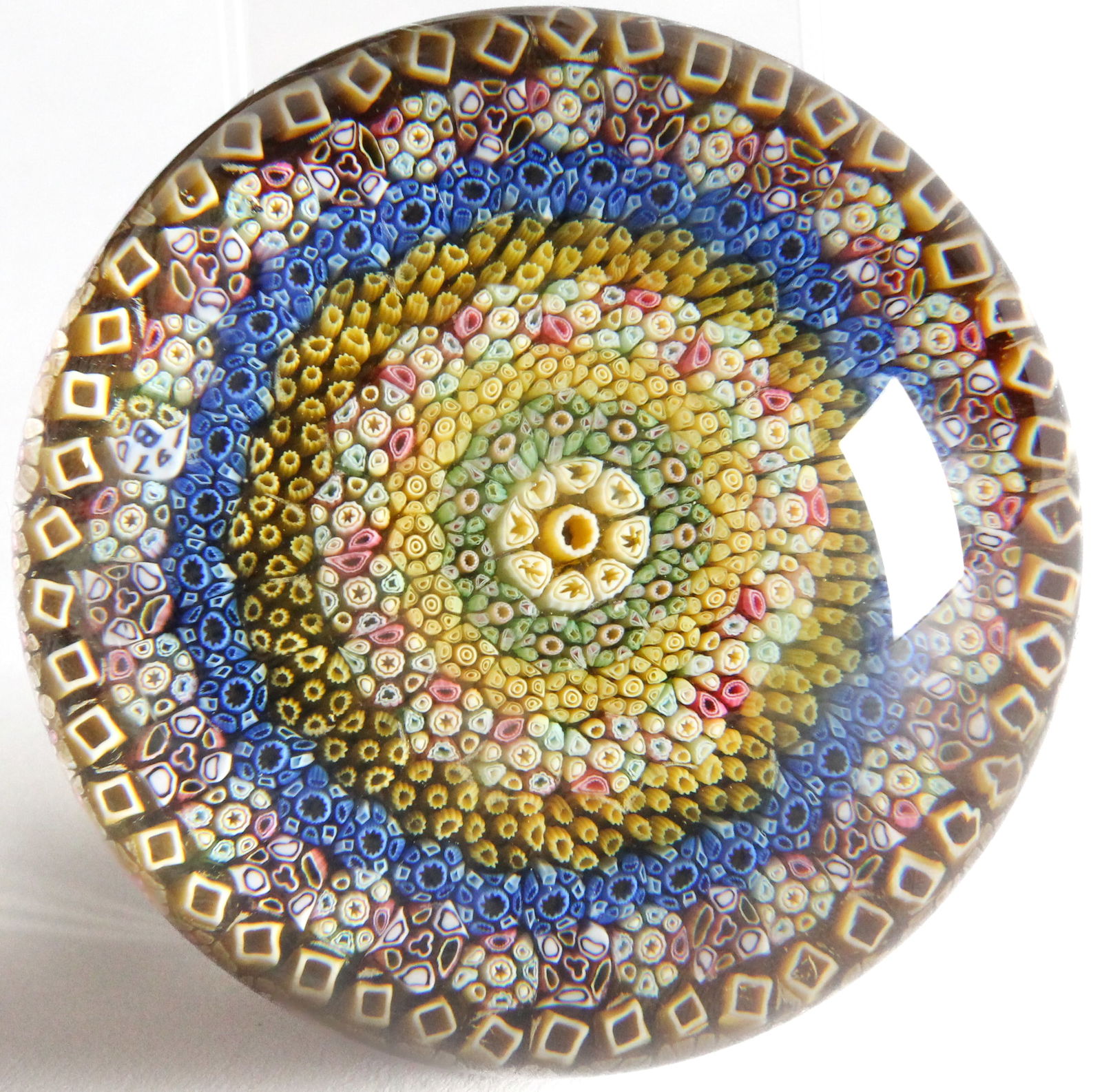 Baccarat Close Concentric Millefiori Art Glass Paperweight, 1970 (1 of 3)