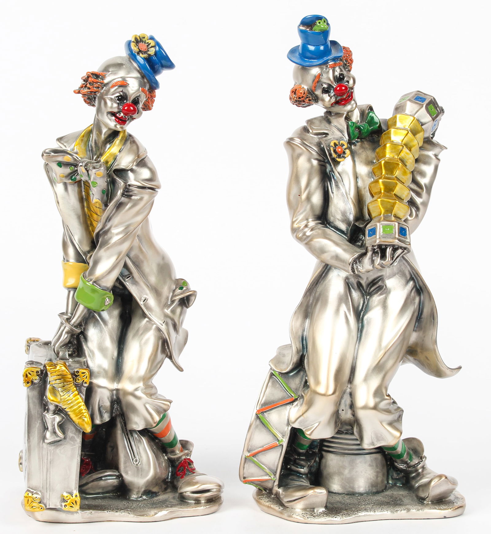 Leonardo Argenti Silver Plated Clown Figures (1 of 6)