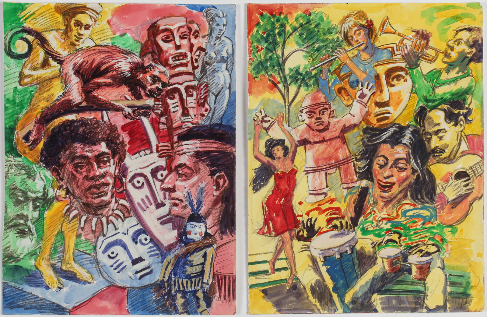 Dennis Boileau (New York City, 20th C.) Eight Works (1 of 6)