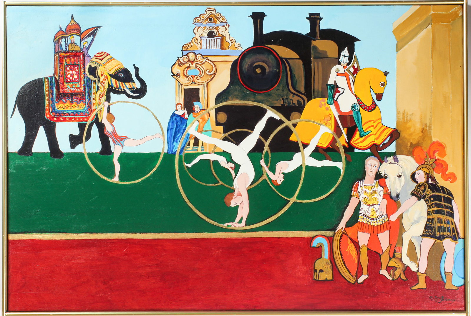 Christine McGinnis (American, 1937-2019) Untitled, Acrylic on Canvas Painting (1 of 3)