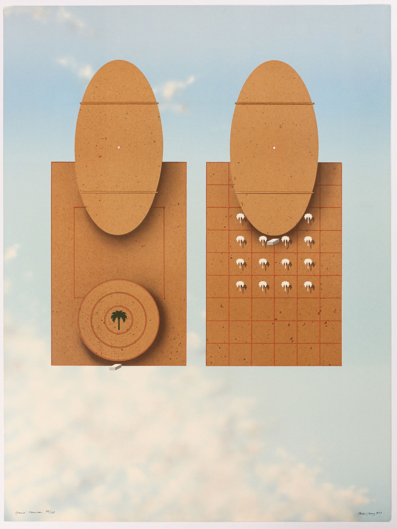 Beck & Jung (Swedish, 1939-1977 and 1939-2007) Game Hemnon, Lithograph (1 of 4)