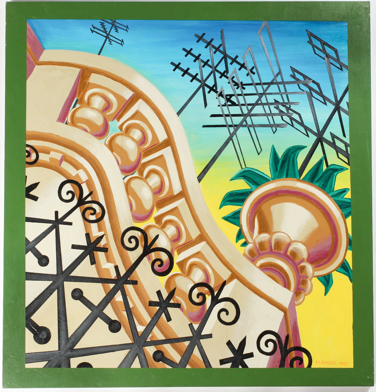 Mason Rader (American, B. 1961) Roman View, Acrylic on Canvas Painting (1 of 3)