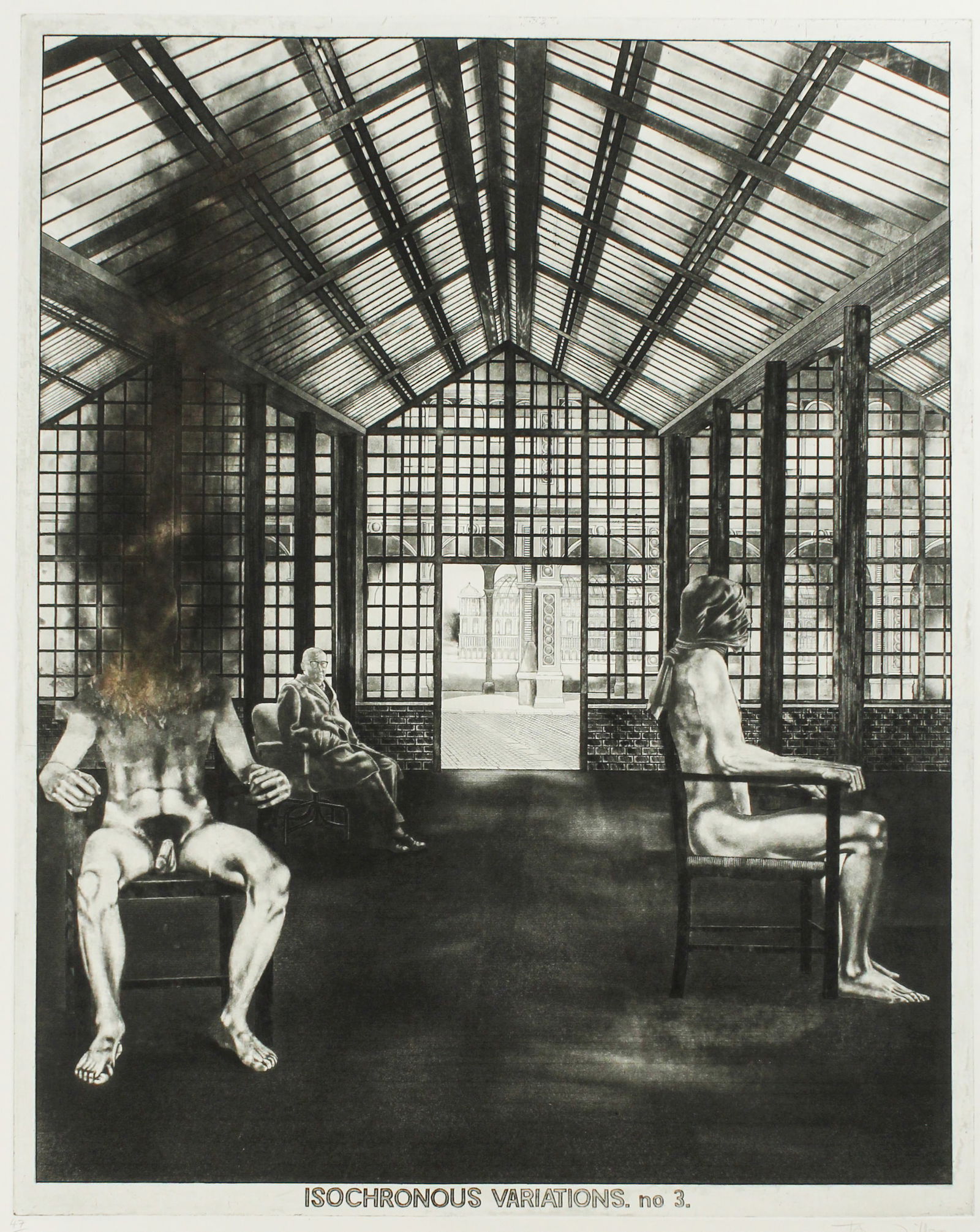 Terry Wilson (British, B. 1948) Isochronus Variations #3, Mezzotint (1 of 4)