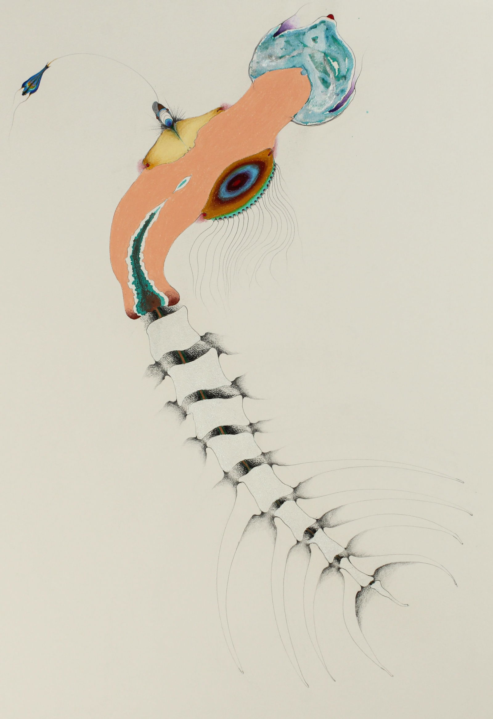 Sky David (Dennis Pies) (American, B. 1947) Drawing (1 of 3)