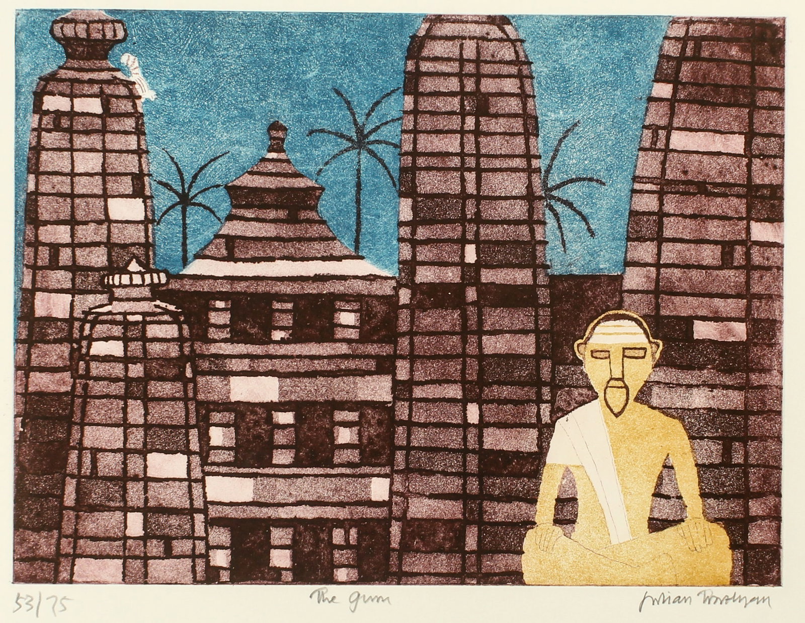 Julian Trevelyan (British, 1910-1988) The Guru, Etching (1 of 4)