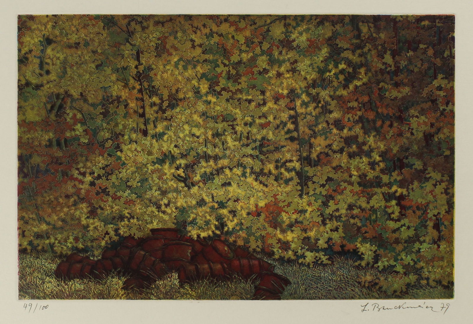 Lothar Bruckmeier (B, 1927) Untitled, Etching (1 of 4)