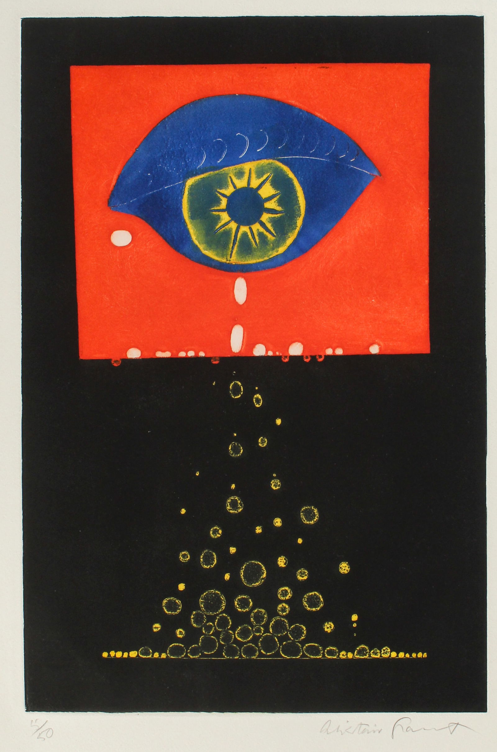 Alistair Grant (British, 1925-1977) Etching, Abstract (1 of 3)