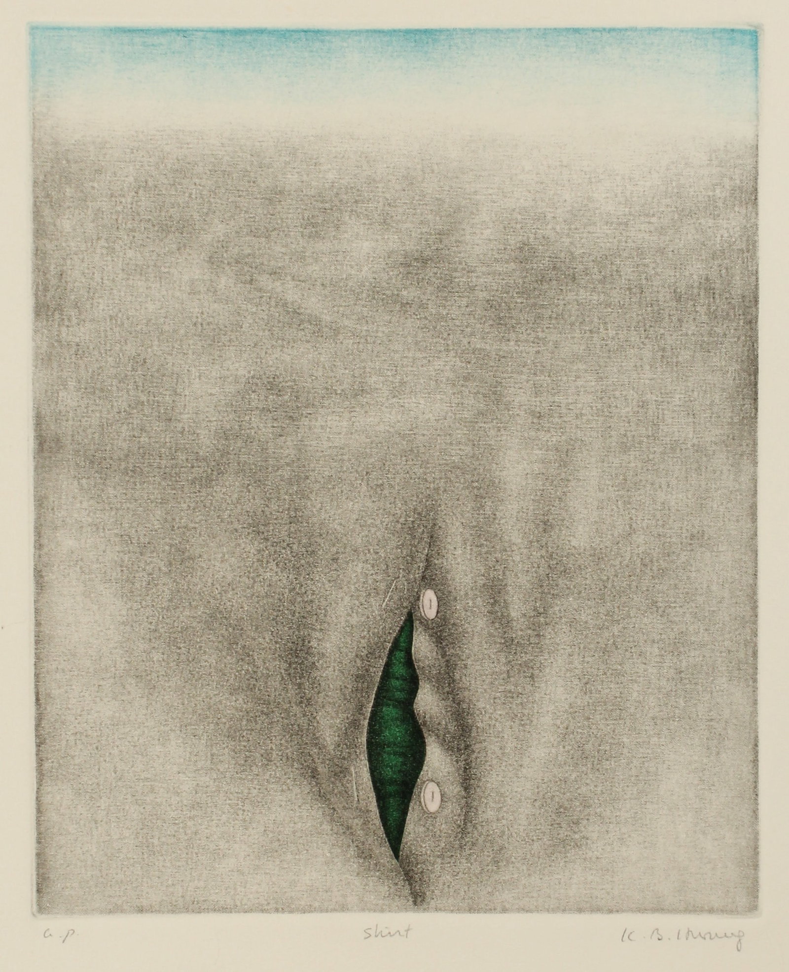 Kyu-Baik Hwang (Korean, B. 1932) Shirt, Etching (1 of 3)