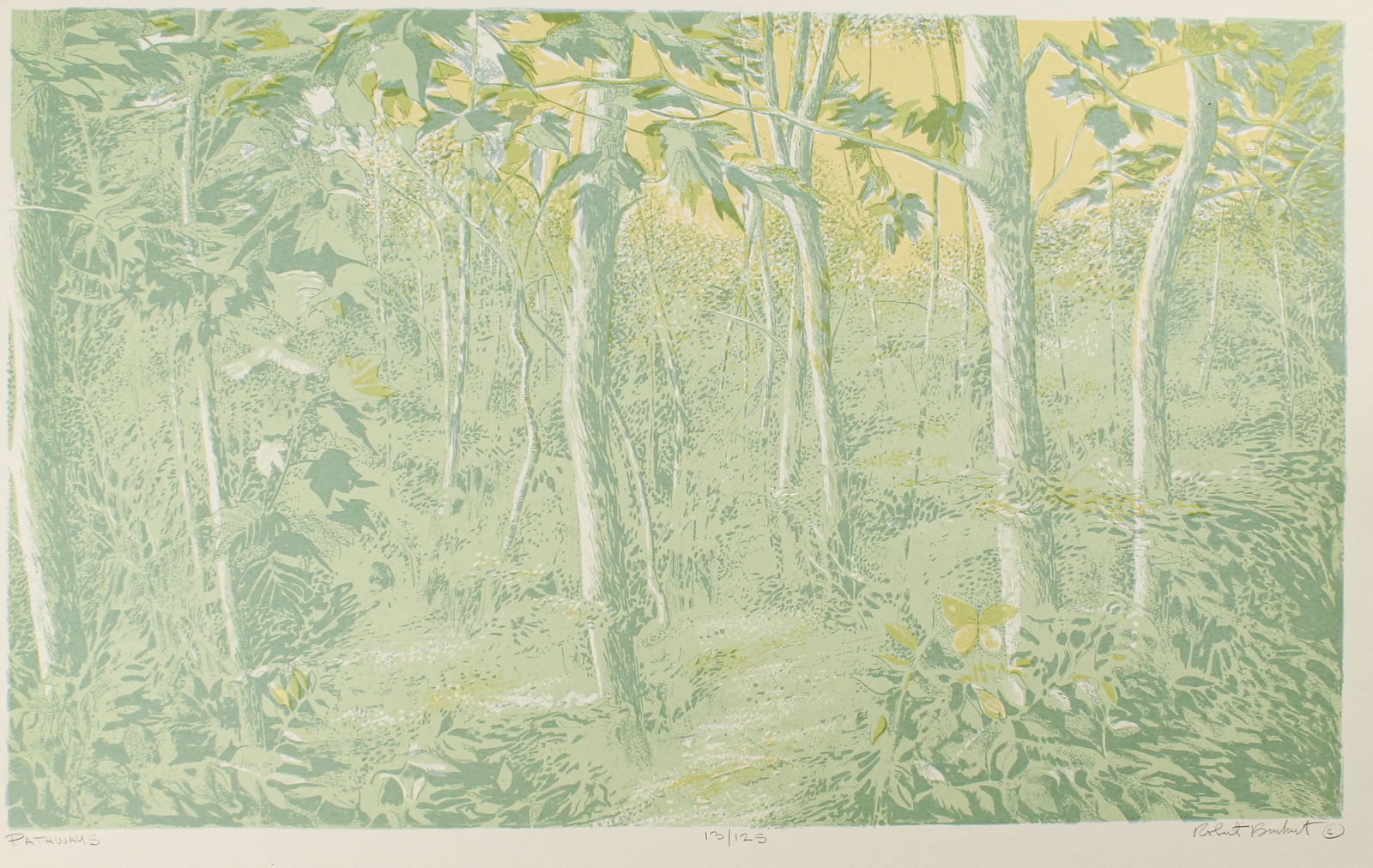 Robert Burkert (American, B. 1930) Pathways, Serigraph, Art (1 of 5)