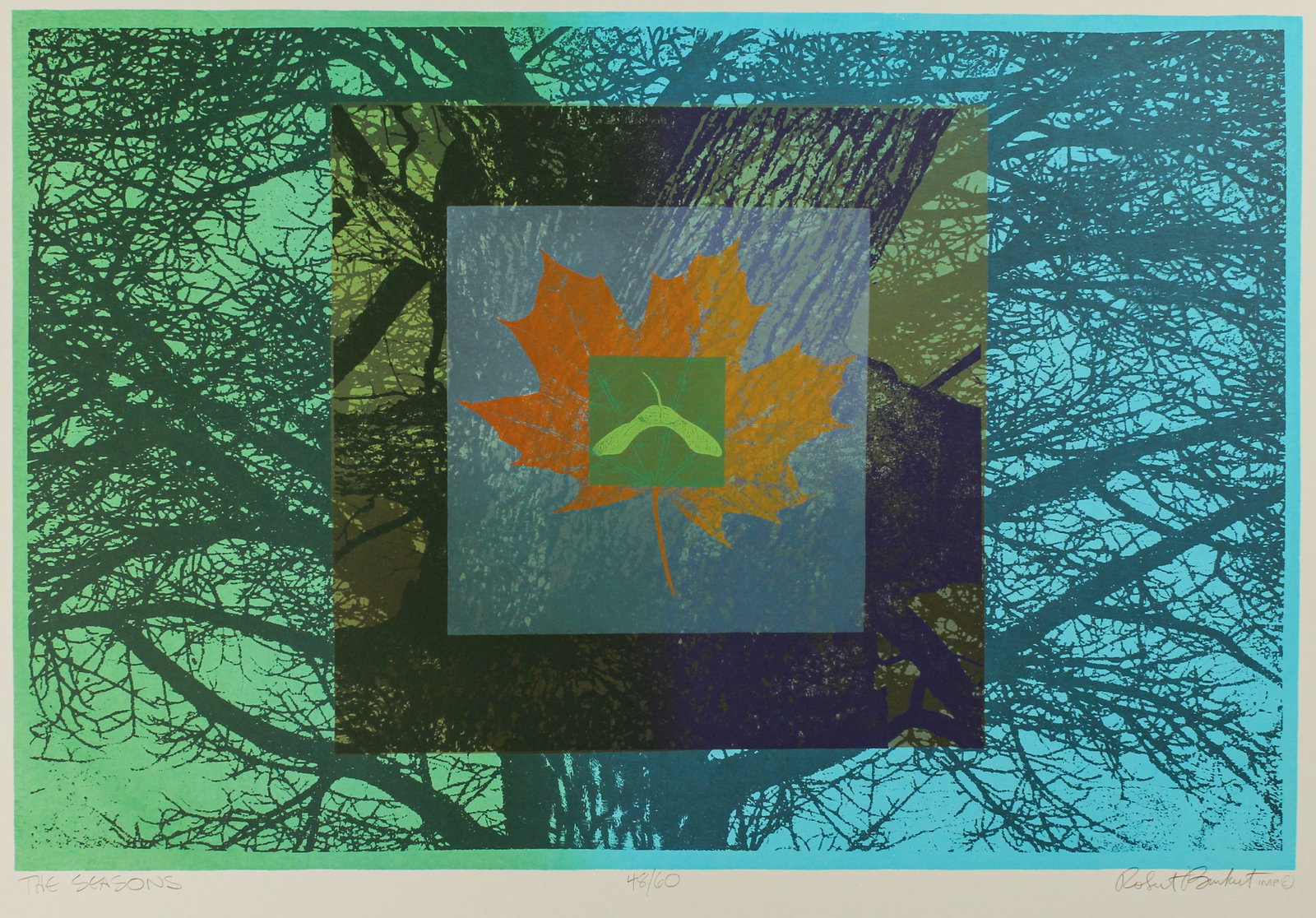 Robert Burkert (American, B. 1930) The Seasons, Serigraph, Art (1 of 5)