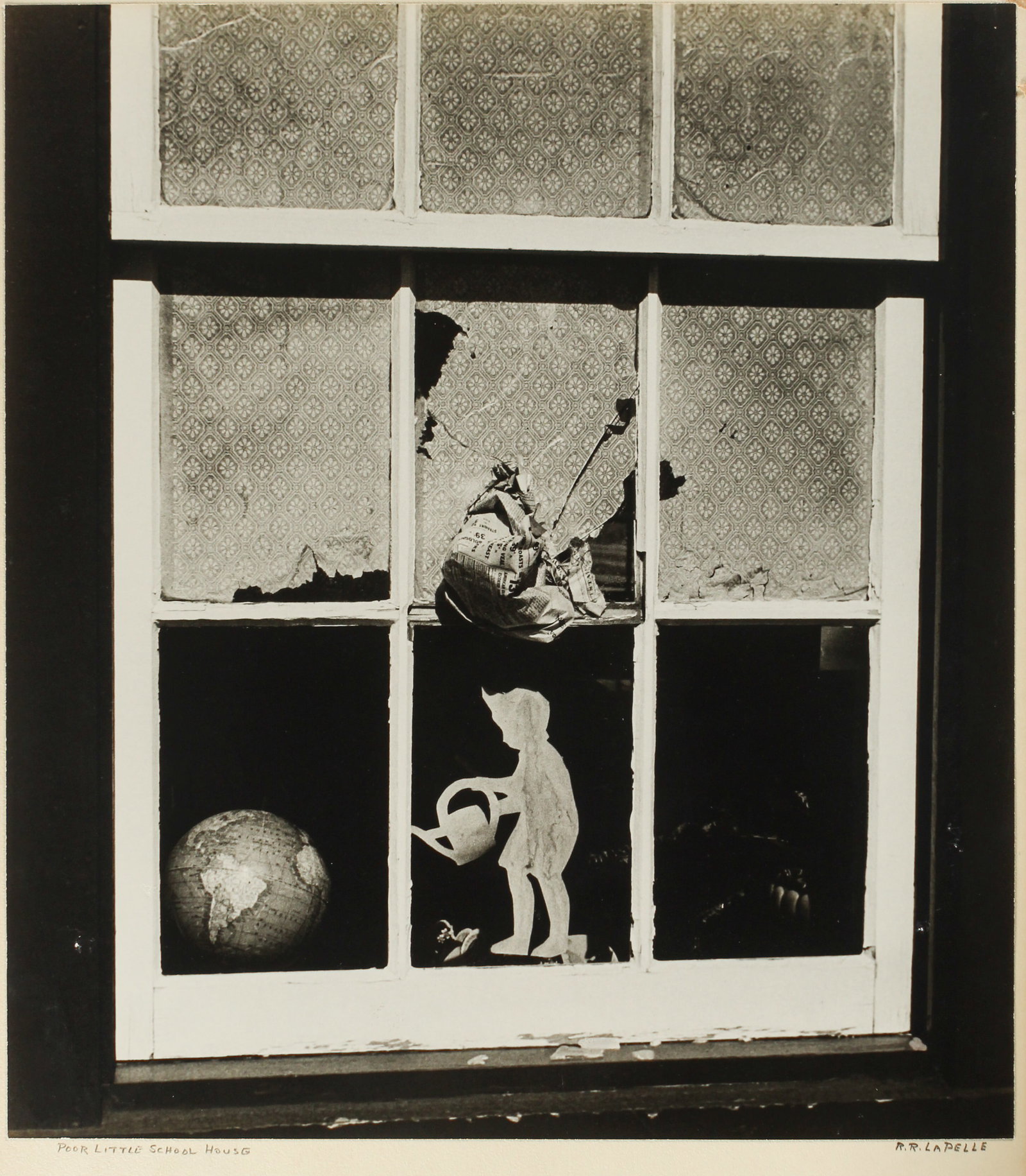 R.R. LaPelle, Exhibited Silver Gelatin Print Photograph, "Poor Little School House", 1950s (1 of 4)
