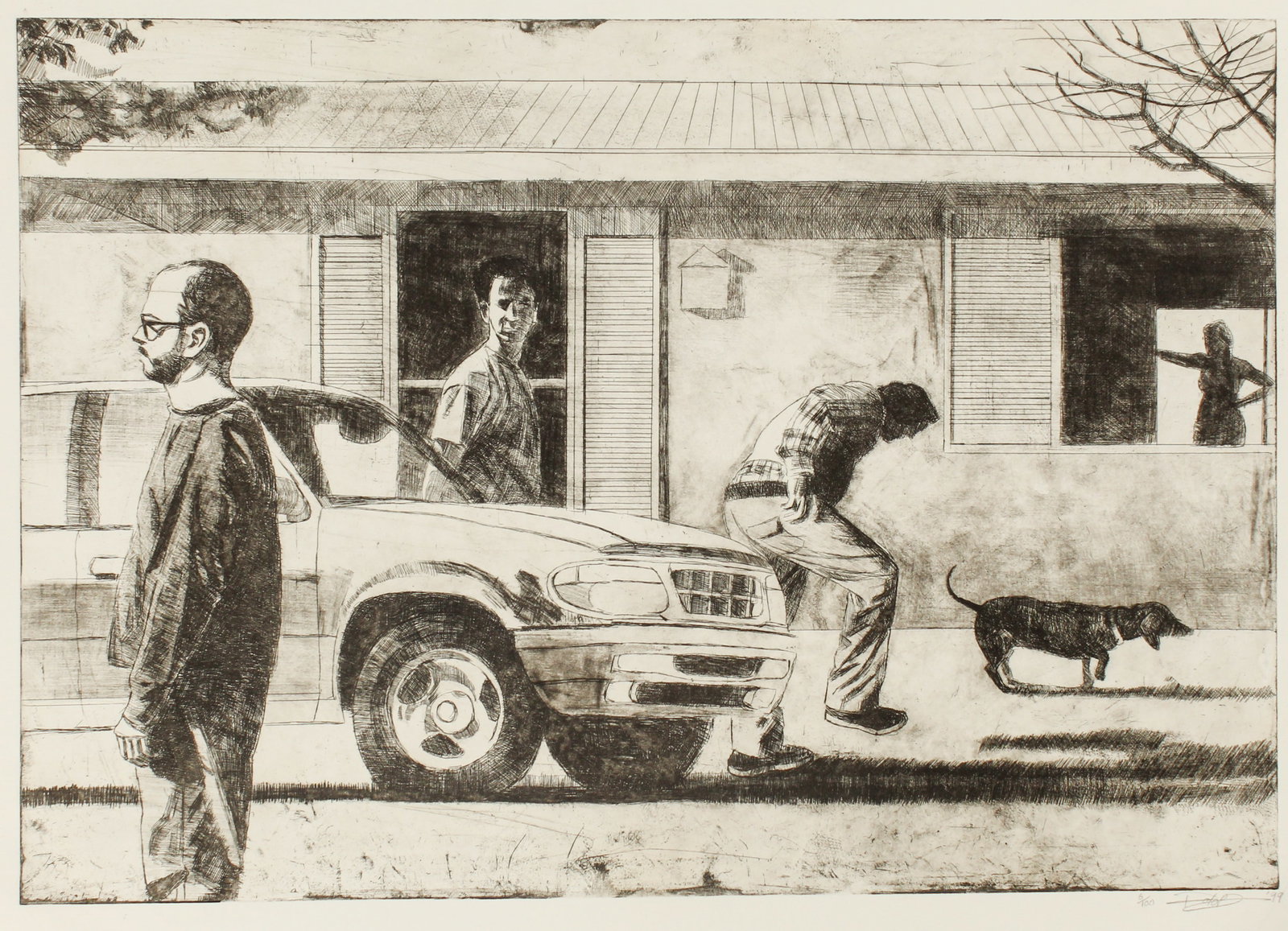 Roland Becerra (American, Contemporary) Etching (1 of 3)