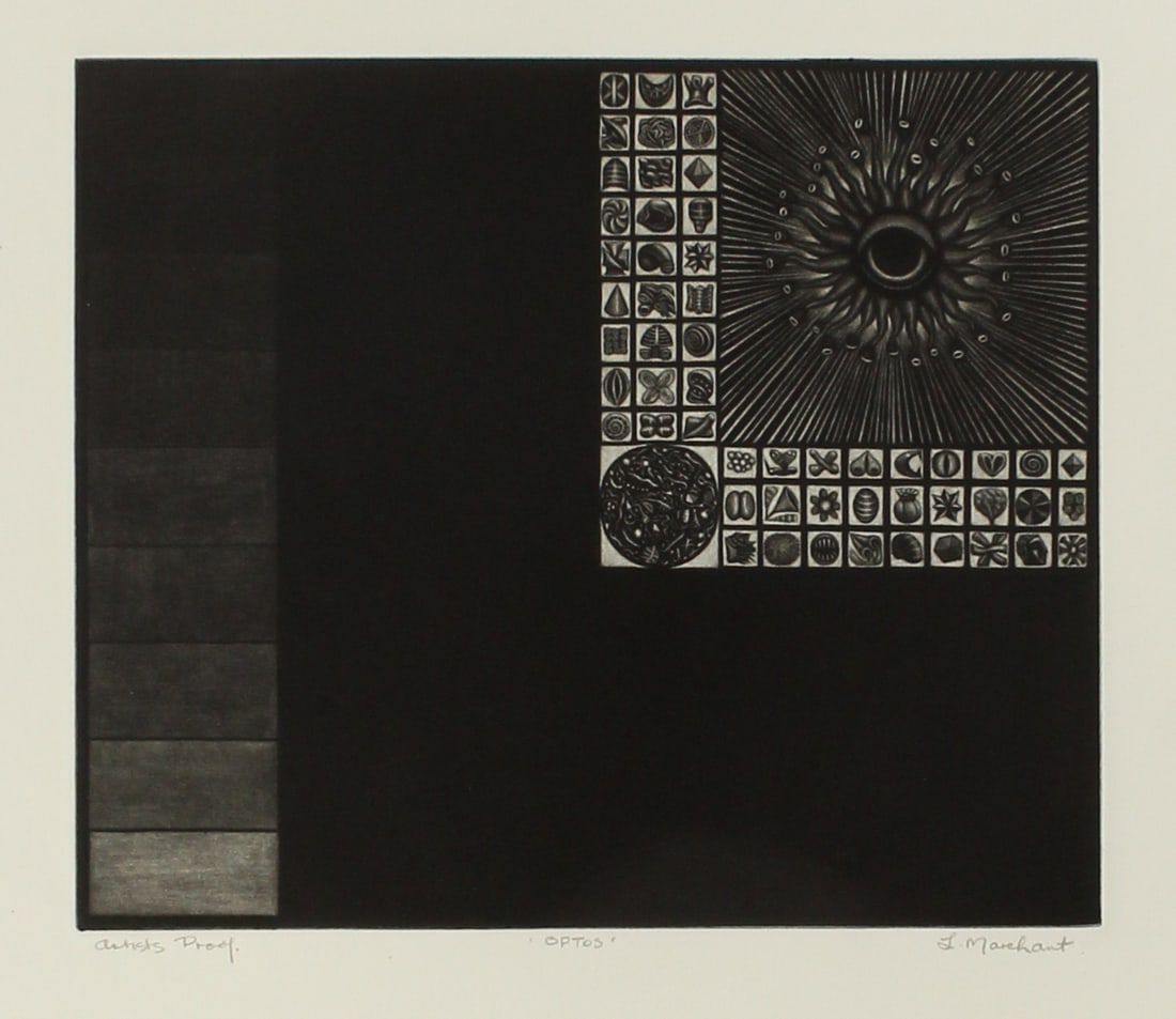 Leonard Marchant (South African, 1929-2000) Optos, Mezzotint, Art, Artist's Proof (1 of 4)