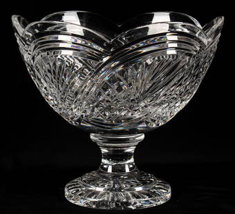 Waterford Designers Gallery Sea Sprays Centerpiece Crystal Glass Bowl: Description: A large Waterford Designers Gallery "Sea Spray" footed centerpiece bowl.  Type: Bowl, centerpiece Materials: Crystal  Markings & Inscriptions: Marked  Date: Late 20th century / contempora