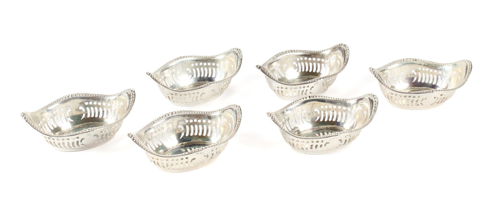 Six Gorham Sterling Silver Nut Dishes (1 of 4)