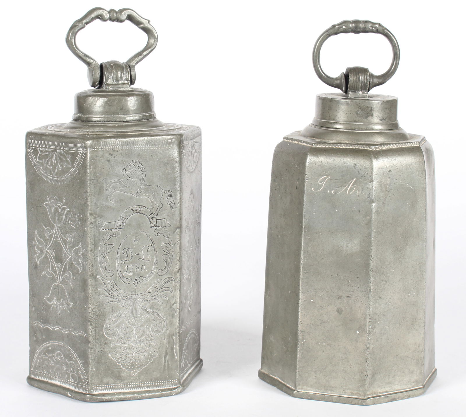 18th Century German Pewter Canisters (1 of 11)