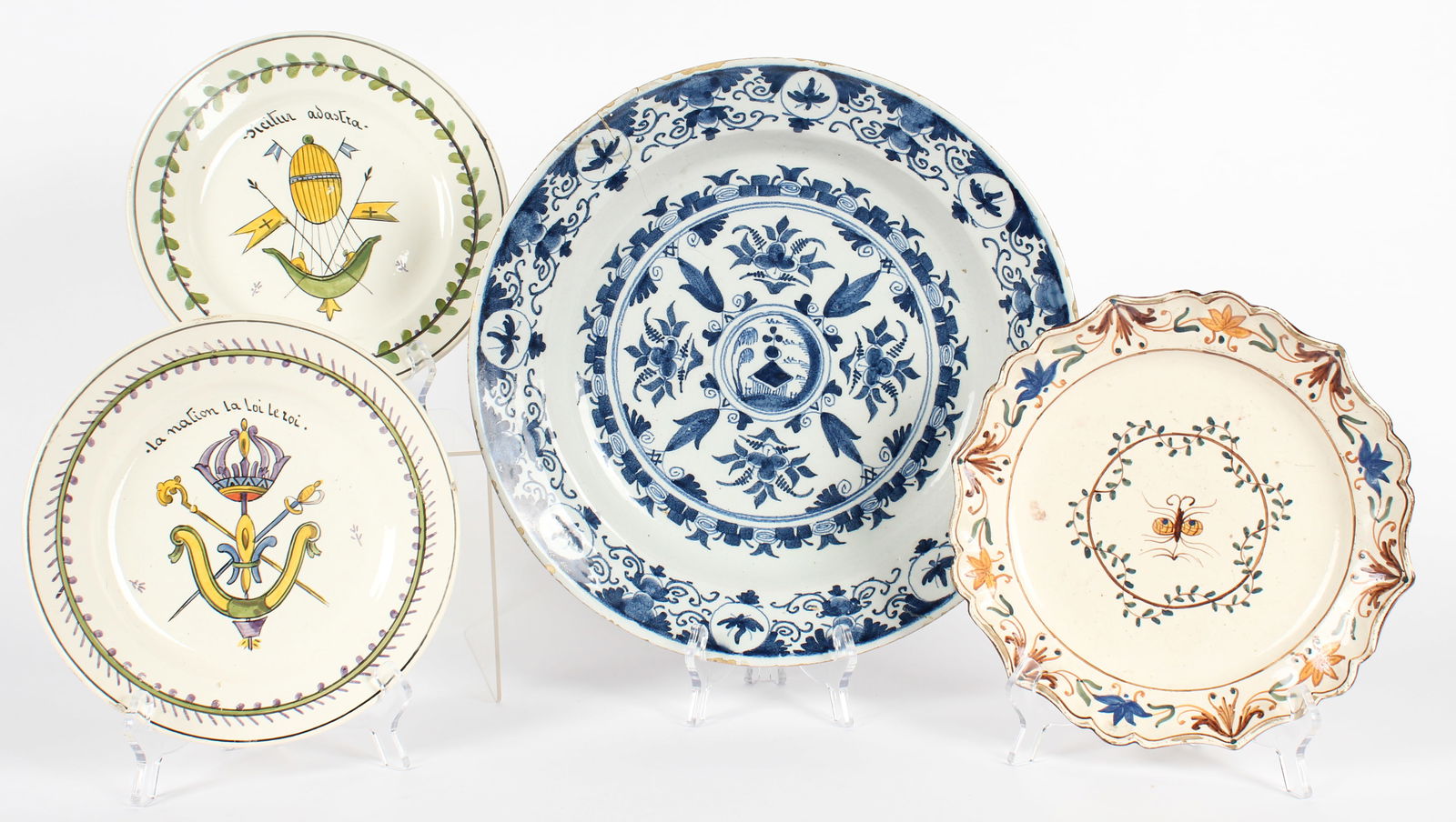 18th Century Faience, Delft Charger, Faience de Nevers Revolutionary Plates (1 of 11)
