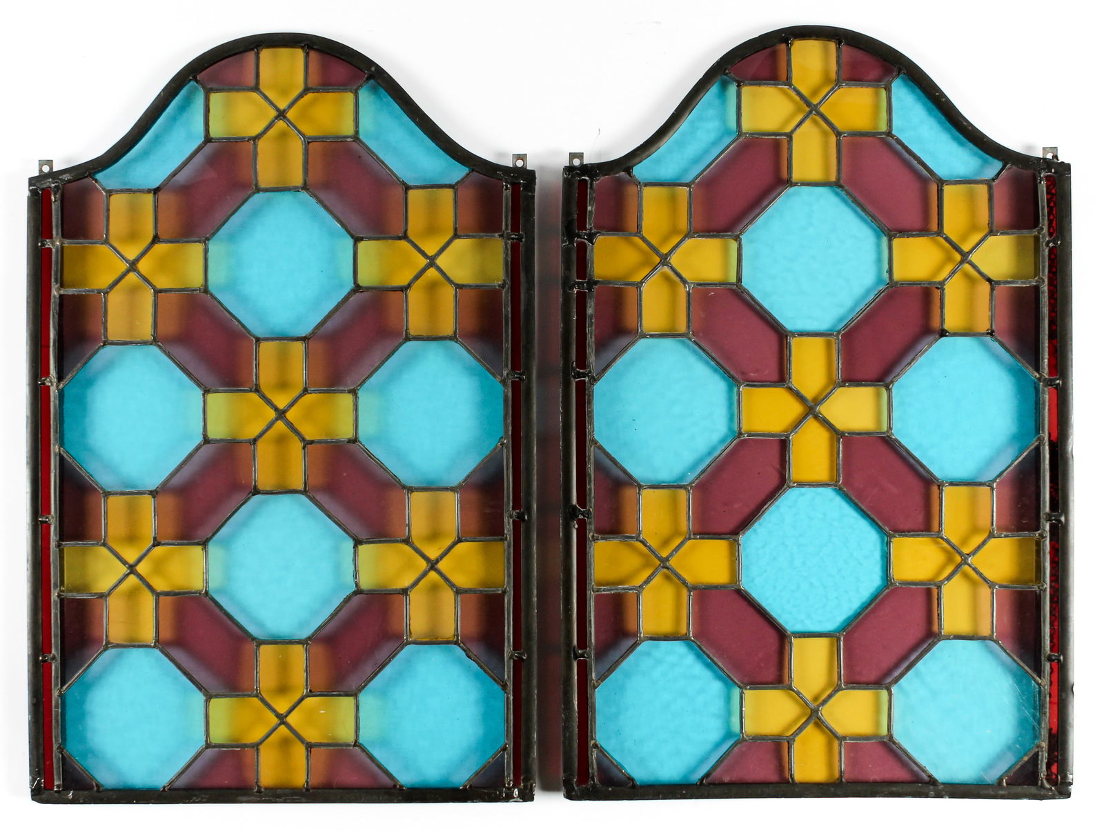 Two Stained Glass Window Panels (1 of 3)