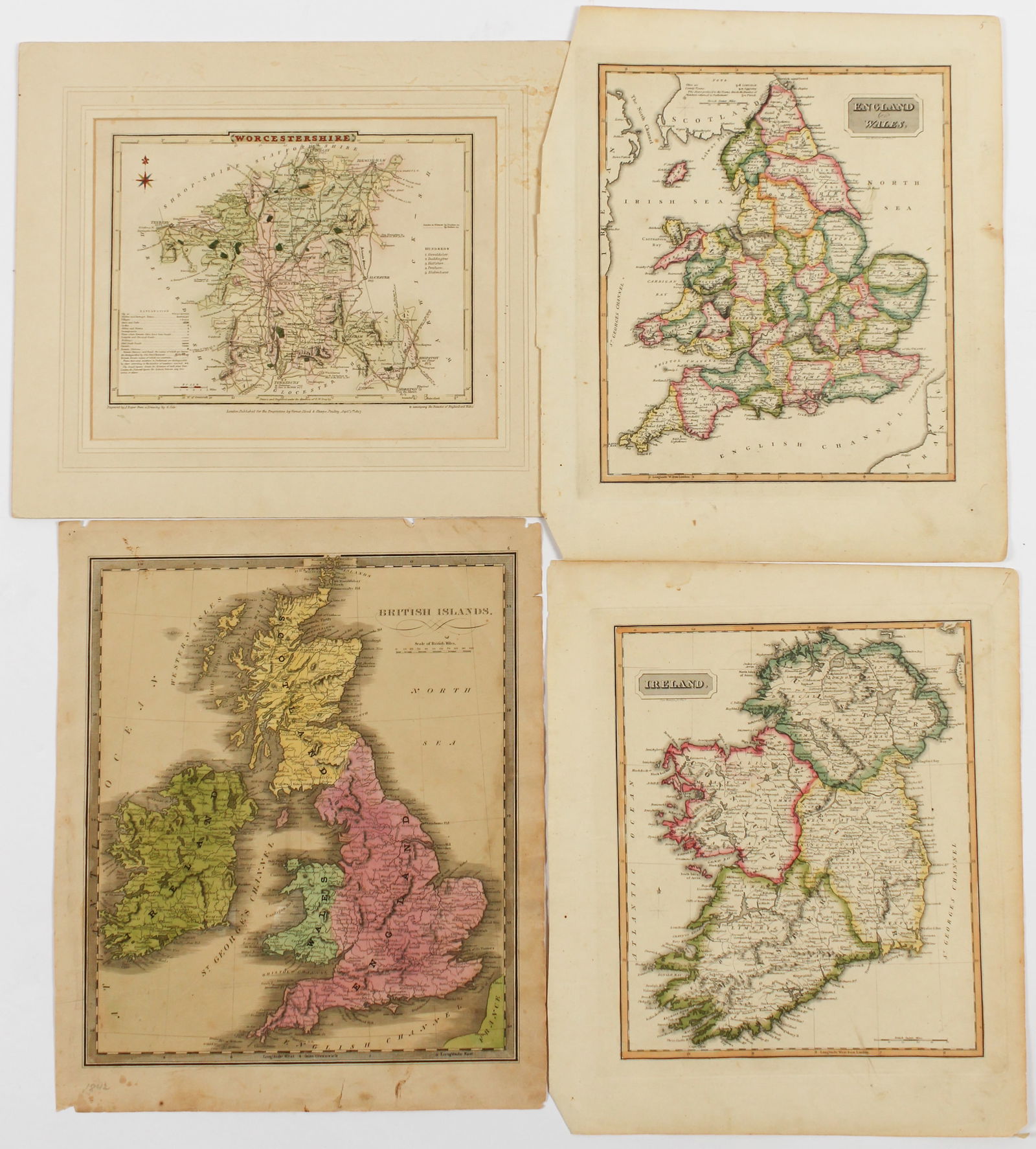 Biritsh Islands, Four Antique Maps (1 of 5)
