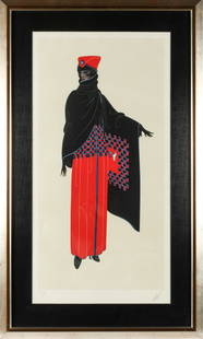 Erte, Zsa Zsa, Signed Lithograph, Artist's Proof: Description: A signed color lithograph depicting an exoticaly dressed female figure. Title: Zsa ZsaType: Lithograph Materials: Paper Markings & Inscriptions: Signed and indicated as an artist's proo