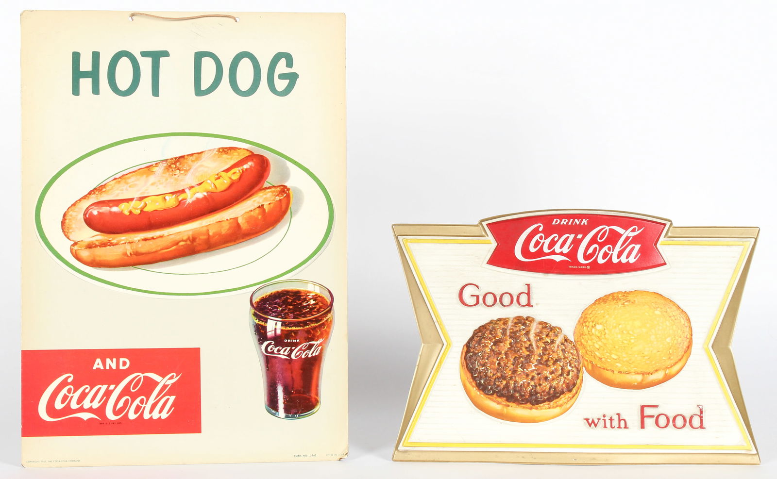 Two 1950s Coca-Cola Diner Advertising Signs (1 of 6)