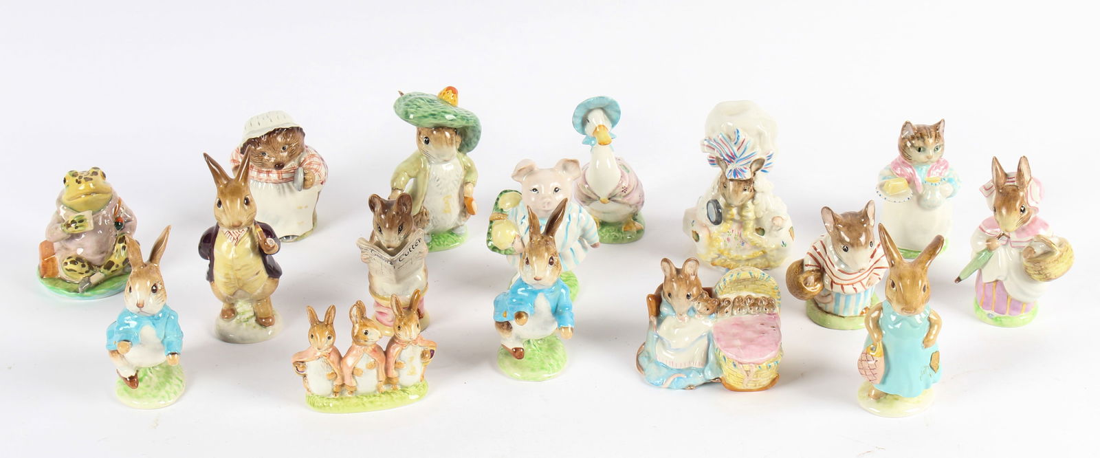 Sixteen Beswick Beatrix Potter Porcelain Figurines (1 of 4)