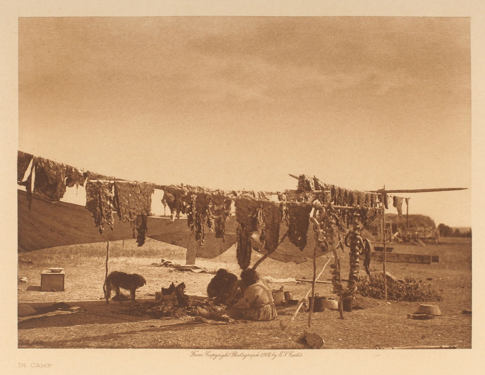 Edward S. Curtis, (American, 1868-1952), Photogravure, In Camp, 1908 (1 of 6)