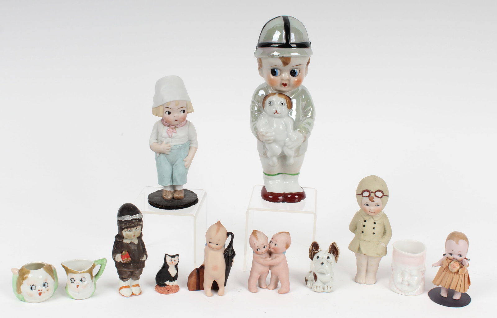Vintage Kewpie & Kitsch Figurines, Amelia Earhart, Etc. (1 of 17)